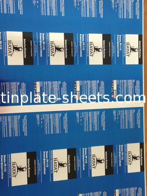 ASTM624 표준 4 컬러 인쇄 캔 진판 0.15m-0.40mm 두께 T2.5-T5