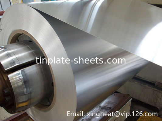 식품 캔 및 그 이상의 진 0.15-0.49mm 두께 600-986mm 너비 코일 당 4-8MT JIS G3303 EN10202 ASTM624을 준수
