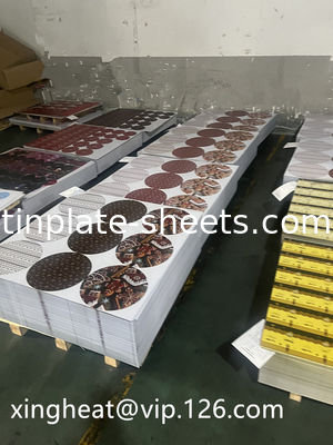 환경 친화적 인 6 가지 색상 인쇄 된 주황판 T4 T5 라크