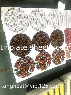 환경 친화적 인 6 가지 색상 인쇄 된 주황판 T4 T5 라크