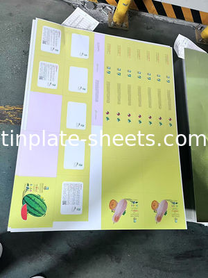 JIS G3303 EN10202 ASTM624 금속 포장용 표준 진판