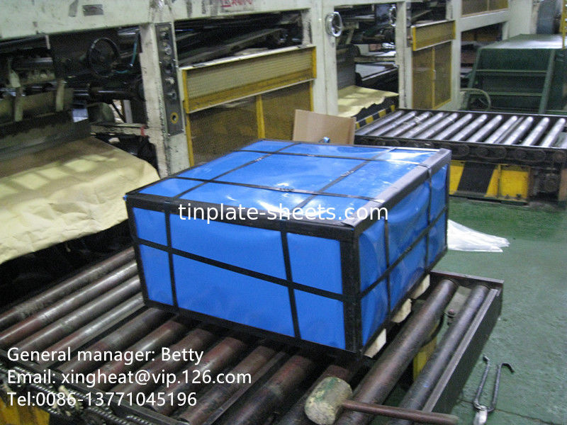 JIS G3303 EN10202 및 ASTM624 화학 및 식품 캔을 위한 밀링 절단용 표준 틴플릿 시트
