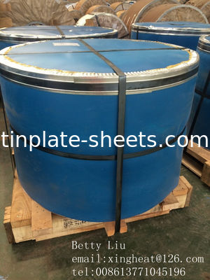 MR 및 SPCC 재료 화학 및 식품 캔용 진판 0.15-0.49mm 두께 600mm-1160mm 절단 길이가